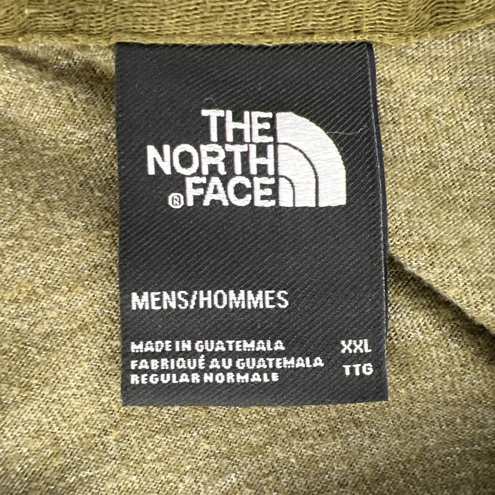 The North Face Lightweight Hooded Pullover Men's XXL Olive Green Graphic Explore